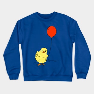 Chick with Balloon Crewneck Sweatshirt